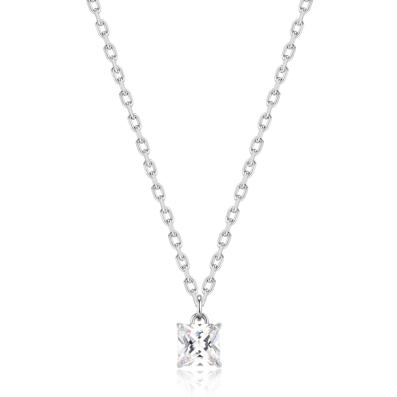 S'Agapõ Minimalistický náhrdelník z oceli Tricky STK08