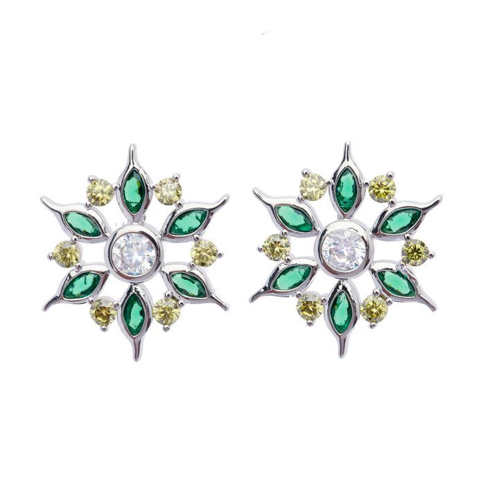 Oliver Weber Květinové náušnice s krystaly Wildflower 23191