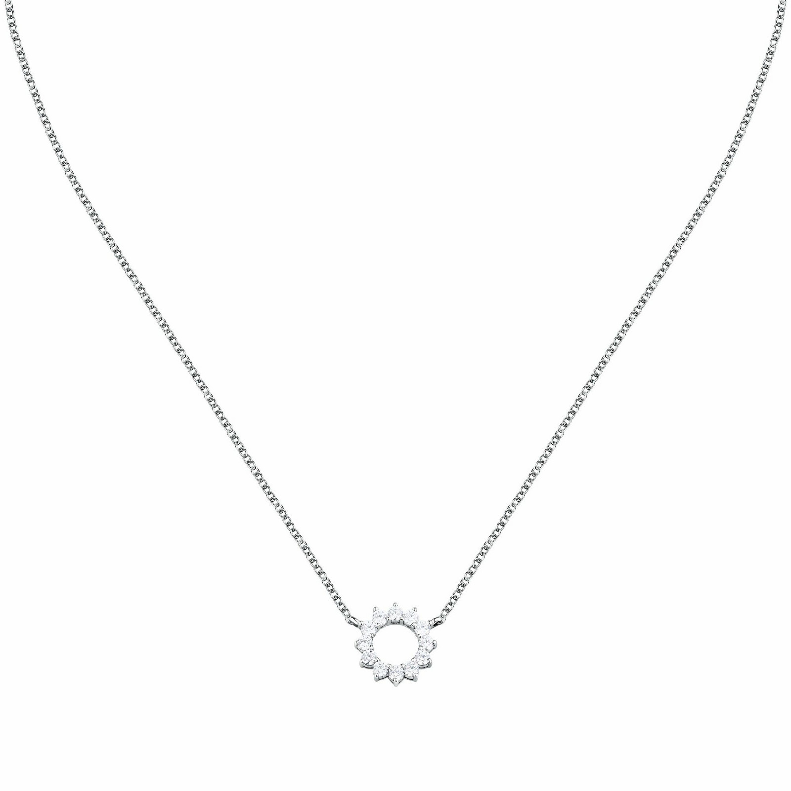 Morellato Půvabný stříbrný náhrdelník s kubickými zirkony Tesori SAIW262