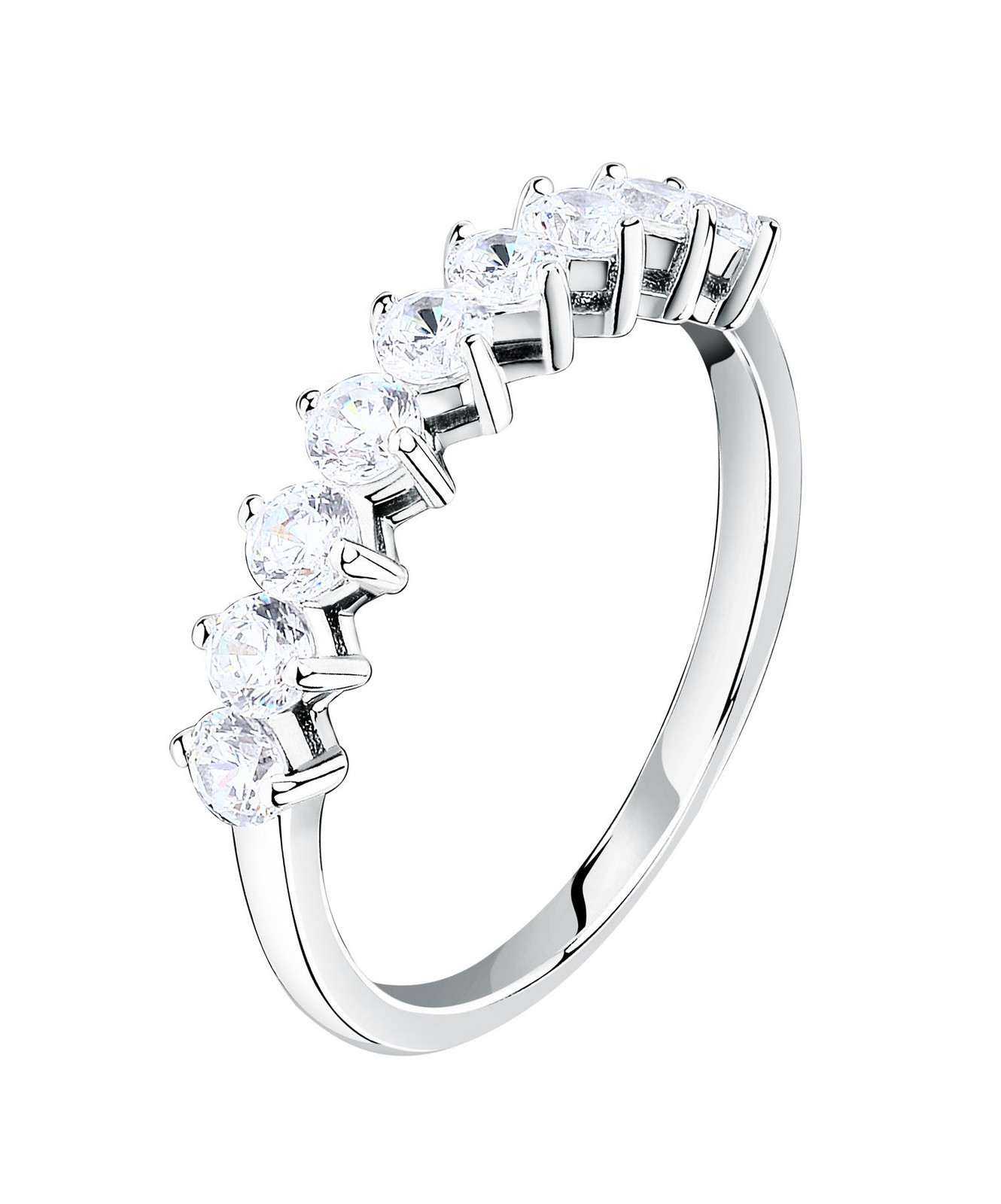 Morellato Elegantní stříbrný prsten s kubickými zirkony Tesori SAIW26601 50 mm