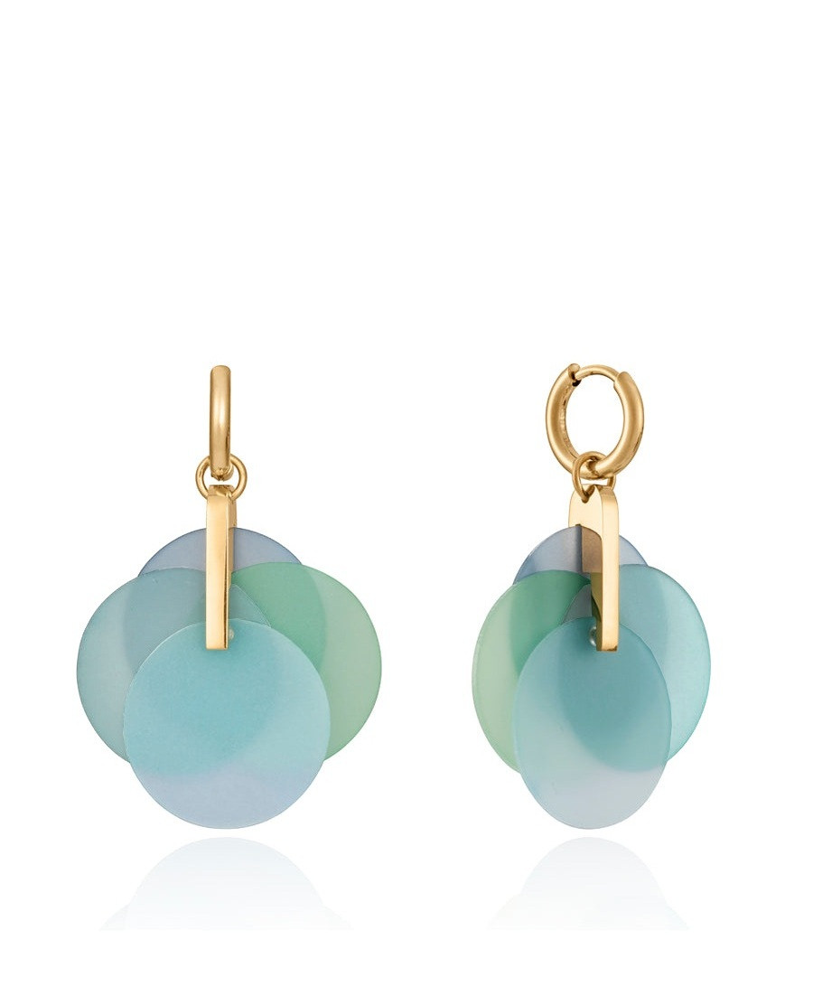 Viceroy Slušivé pozlacené náušnice Kiss 14029E01013