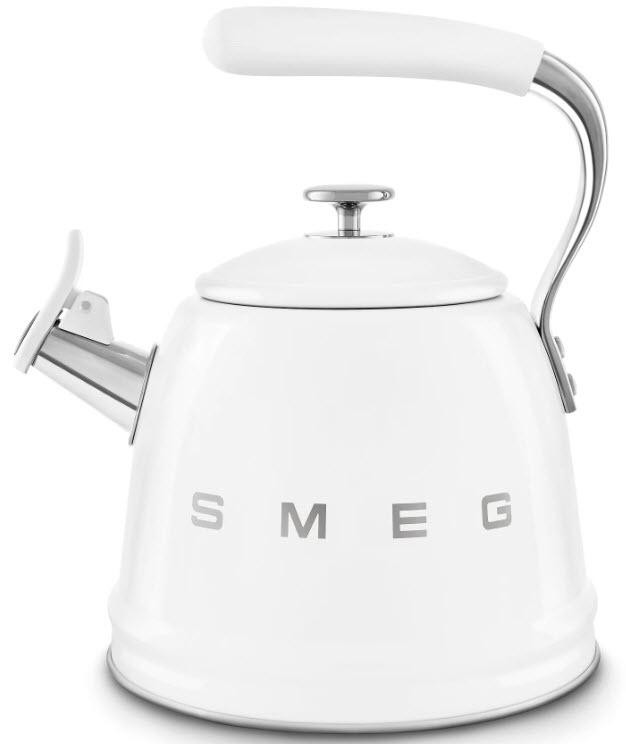 SMEG 50's Retro Style pískací konvice WKF01, 2,3 l, bílá WKF01WH