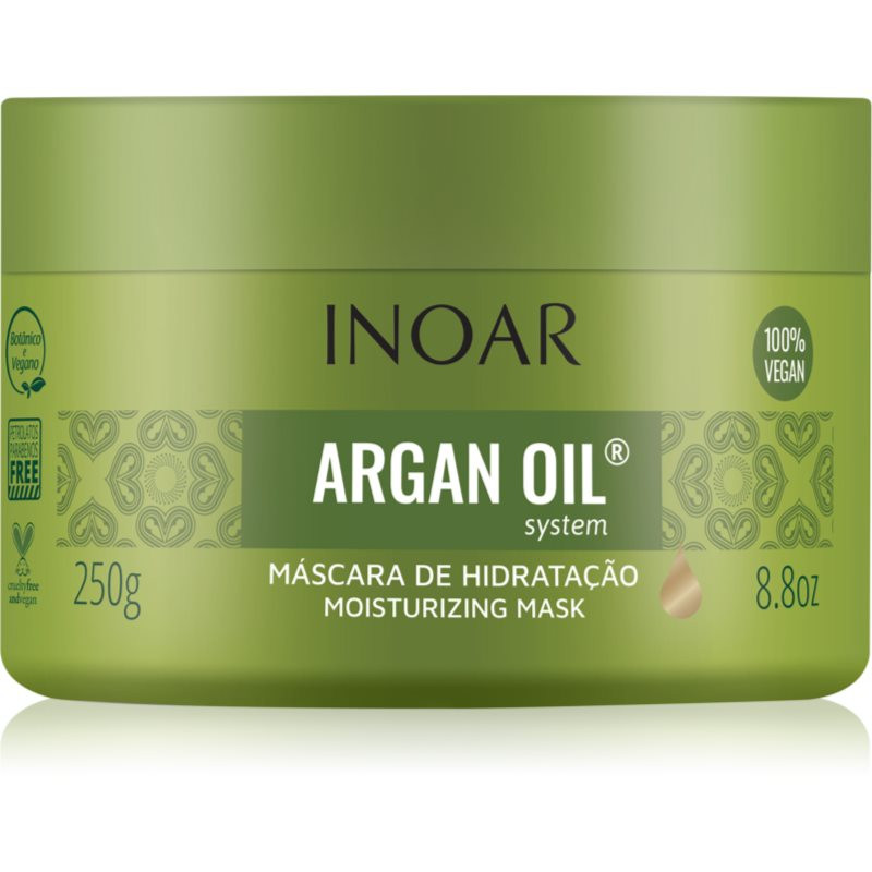 INOAR Argan Oil System hydratační a uhlazující maska na vlasy 250 g