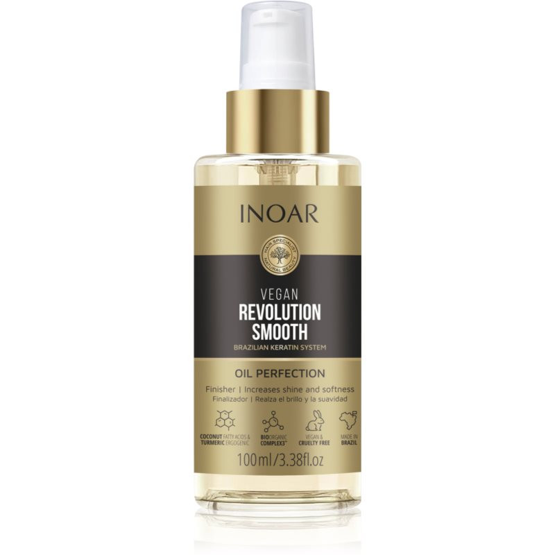 INOAR Vegan Revolution Smooth uhlazující olej na vlasy 100 ml