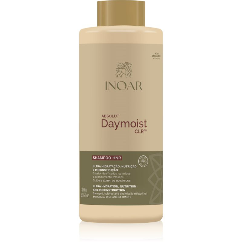 INOAR Absolut Daymoist CLR™ intenzivně hydratační šampon pro suché a barvené vlasy 800 ml