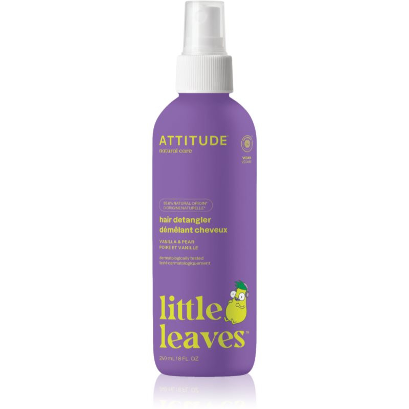 Attitude Little Leaves Vanilla & Pear sprej pro snadné rozčesání vlasů pro děti 240 ml