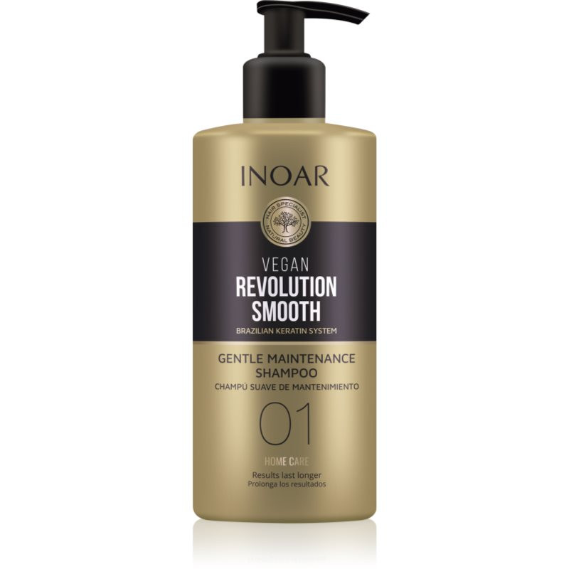 INOAR Vegan Revolution Smooth vyhlazující šampon pro suché a nepoddajné vlasy 350 ml