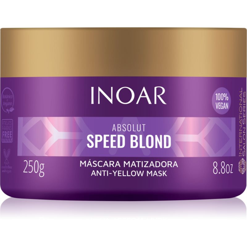 INOAR Absolut Speed Blond vyživující tónovací maska pro blond vlasy 250 g