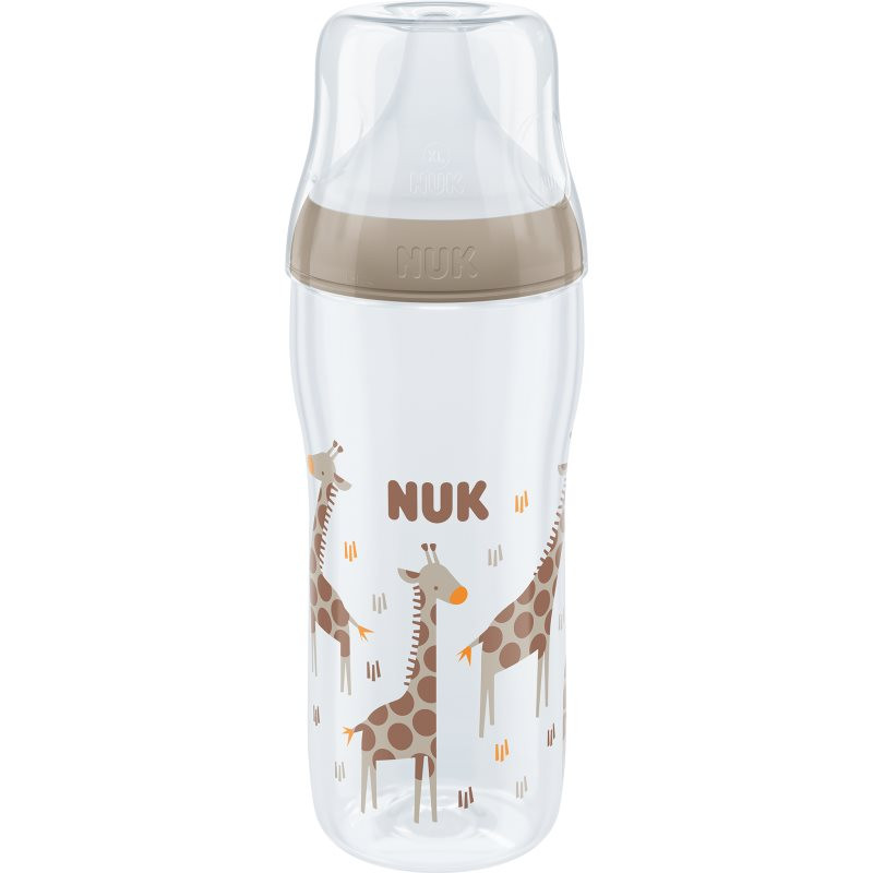 NUK Perfect Match kojenecká láhev s kontrolou teploty XL 6 m+ 360 ml