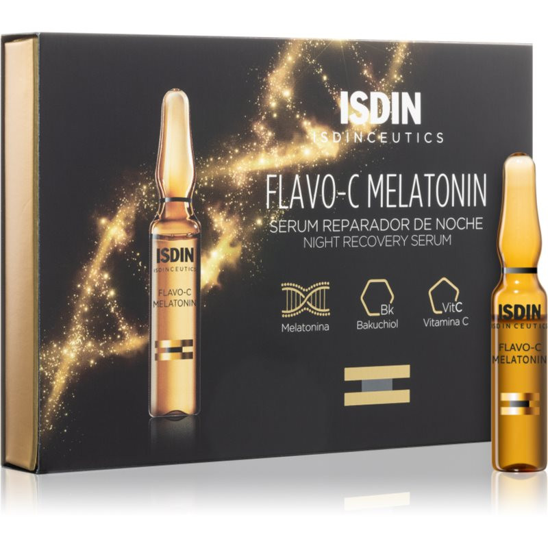 ISDIN Isdinceutics Flavo-C rozjasňující a obnovující sérum na noc 10x2 ml