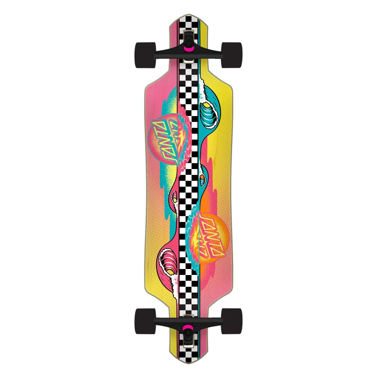 Longboard SANTA CRUZ - Sundown Stripes 9.0in x 36in Drop Thru Cruzer (150005)