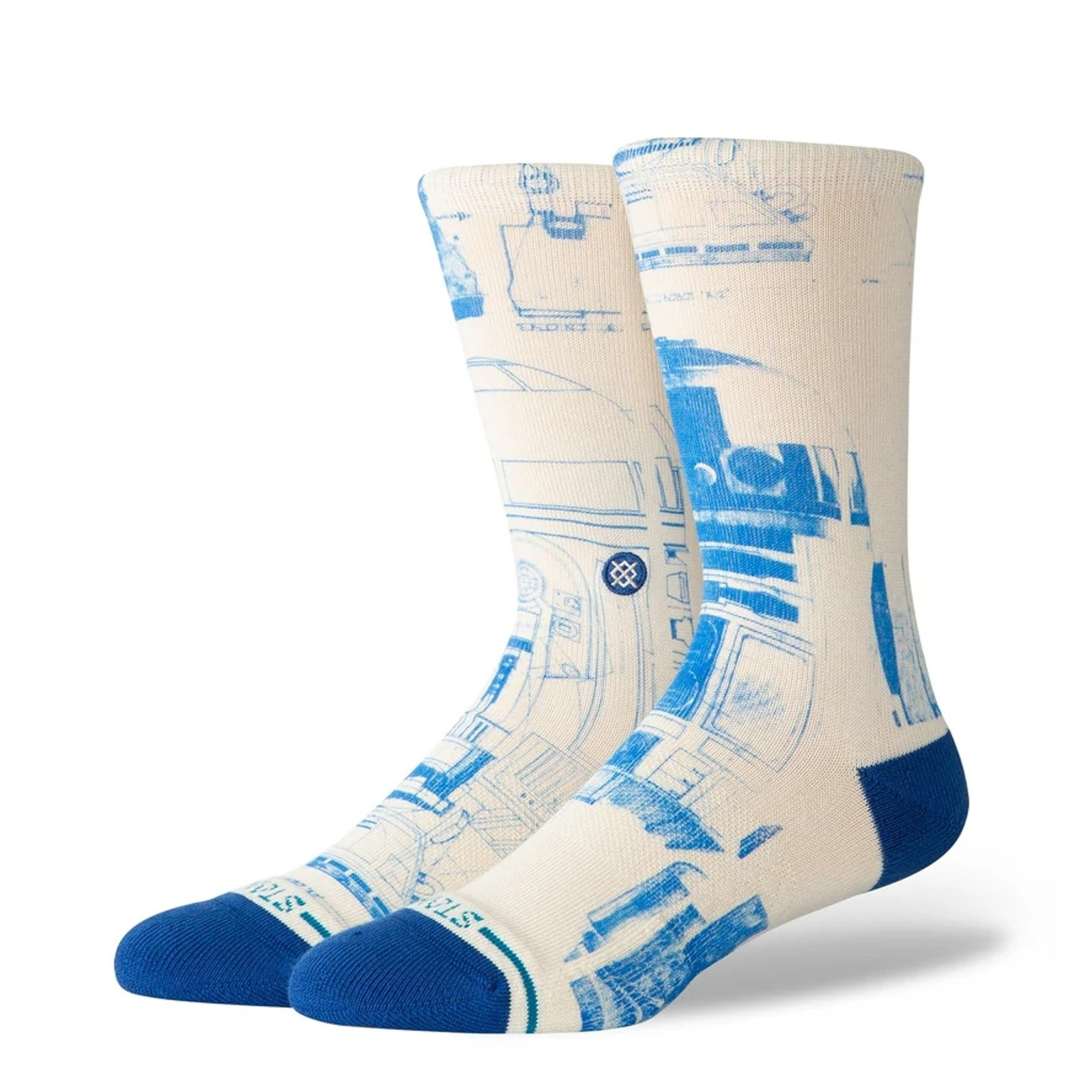ponožky STANCE - R2 D2 Sw Crew White (CVS) velikost: M
