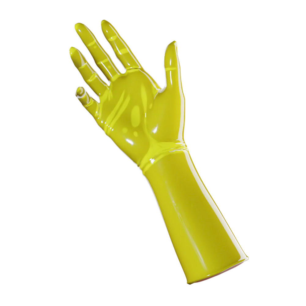 Latexové rukavice UniqDsn (typ 1) - S, žluté