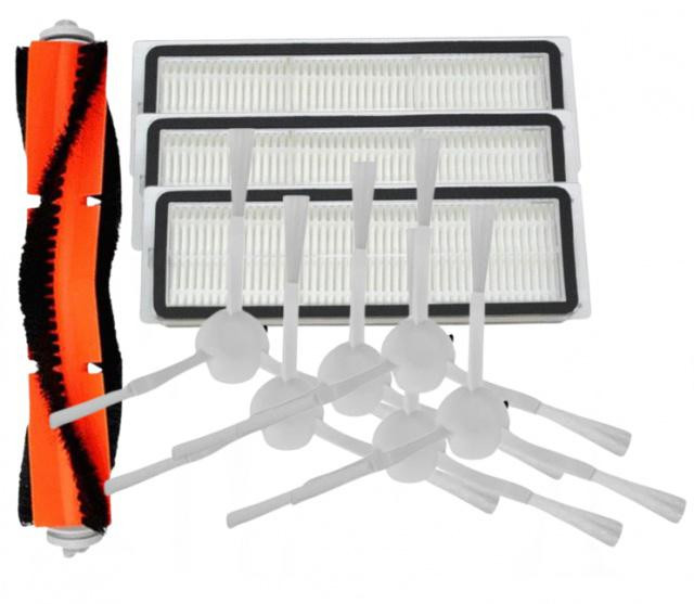 Kartáče, HEPA filtry a kartáčky pro XIAOMI Robot Vacuum S10+, X10, X20+ Mop 1C, 2Pro+, sada 10ks