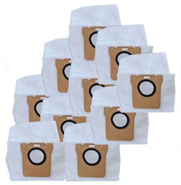 10ks Sáčky pro XIAOMI Robot Vacuum X10 Plus, Dreame Bot L10 Prime, L10s, L20, X20, S10...textilní