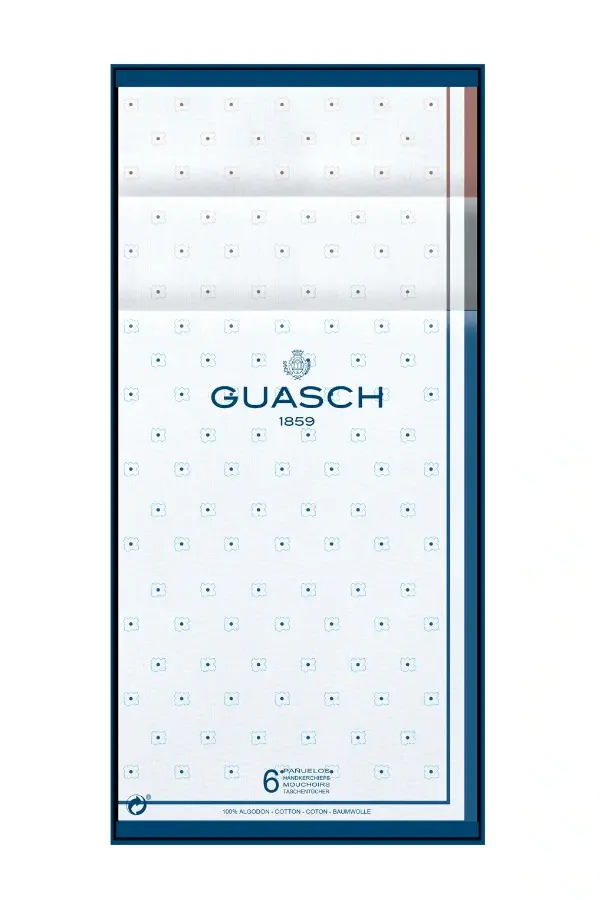 Bavlněné pánské kapesníky KRATOS, 6 ks