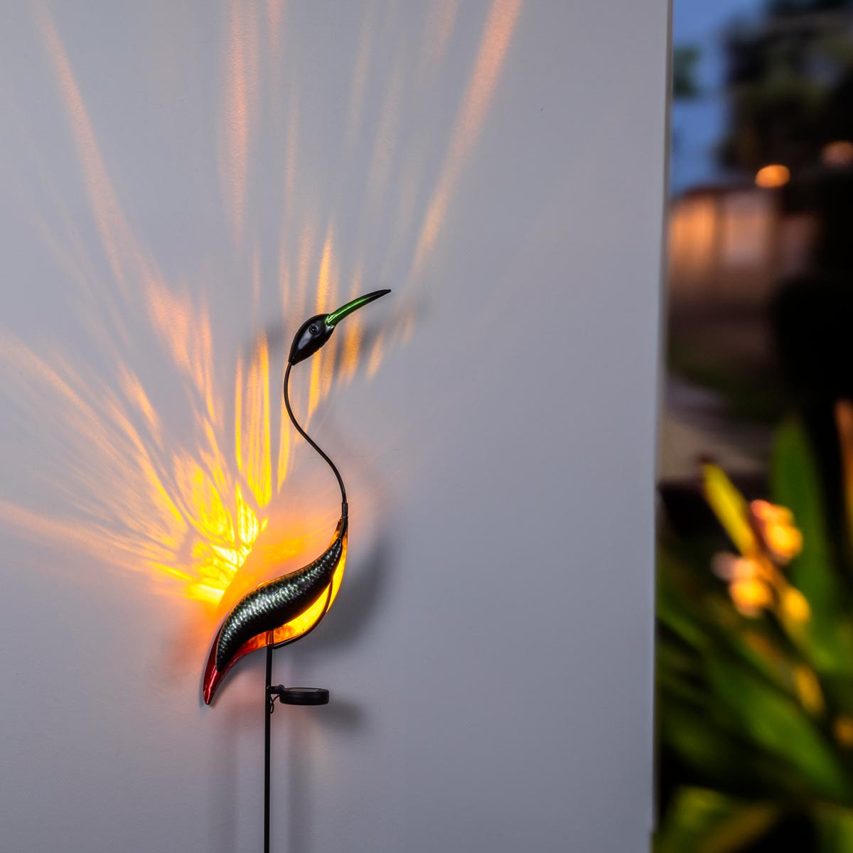 Haushalt international Solární dekorace se zápichem Volavka