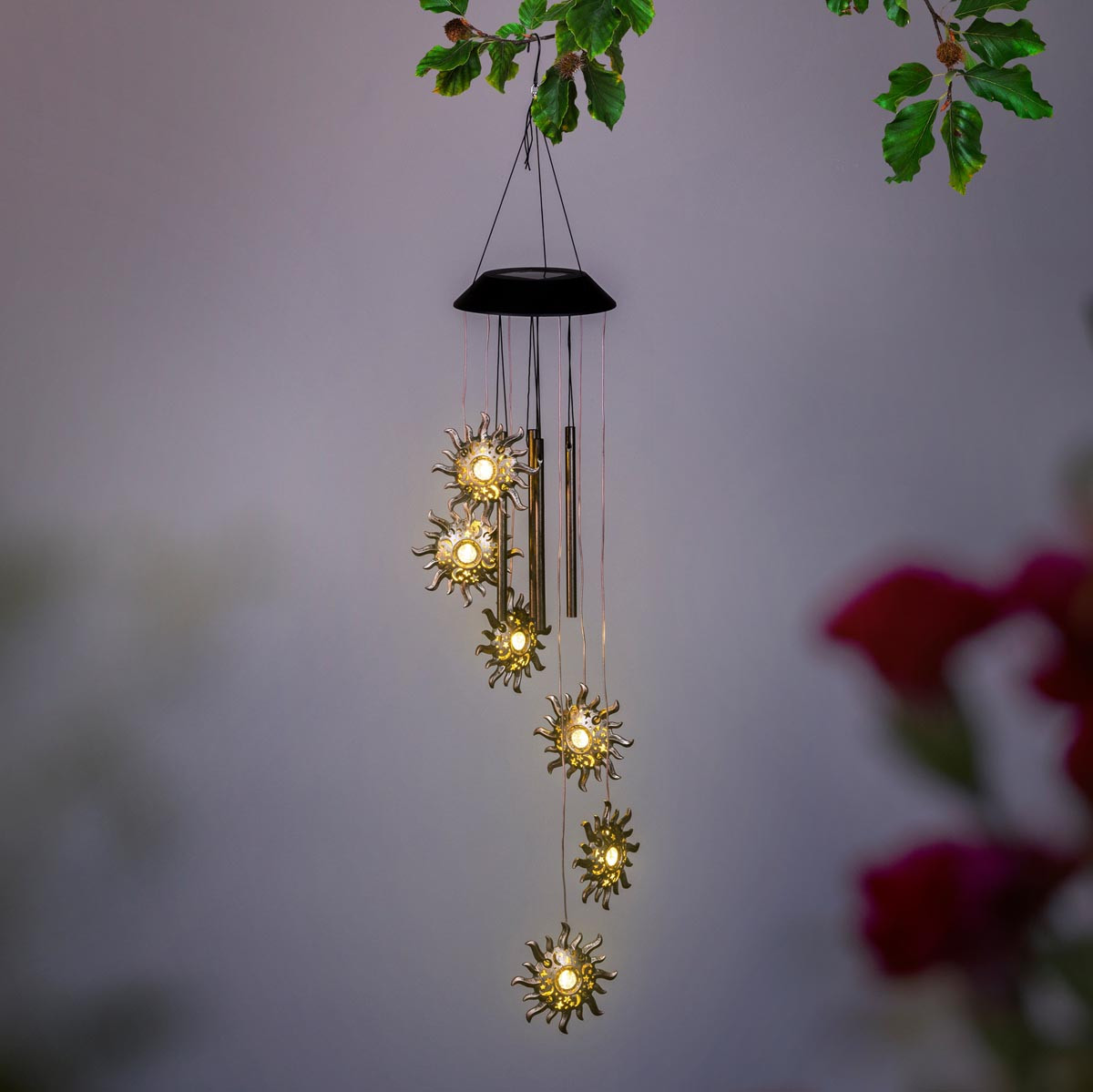 Haushalt international Solární závěsná dekorace Zvonkohra Slunce