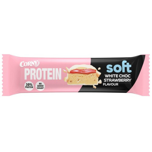 CORNY PROTEIN soft Bílá čokoláda-jahoda 45g