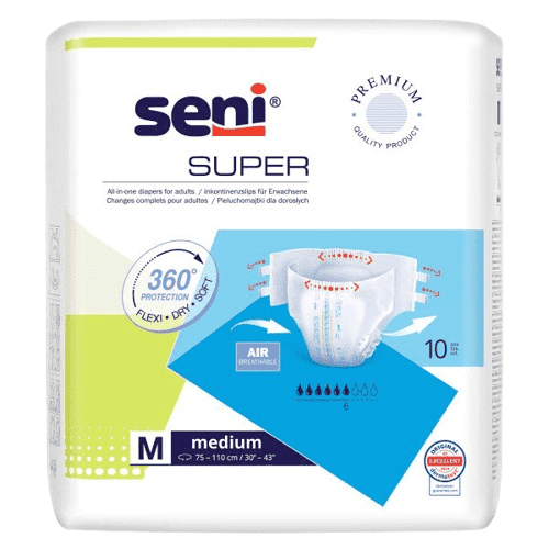 SENI SUPER MEDIUM KALHOTKY ABSORPČNÍ PRODYŠNÉ DENNÍ, BOKY 75-110CM,2