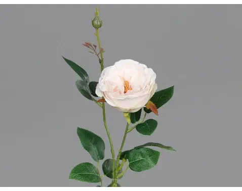 Umělá květina Růže 60 cm, světle růžová