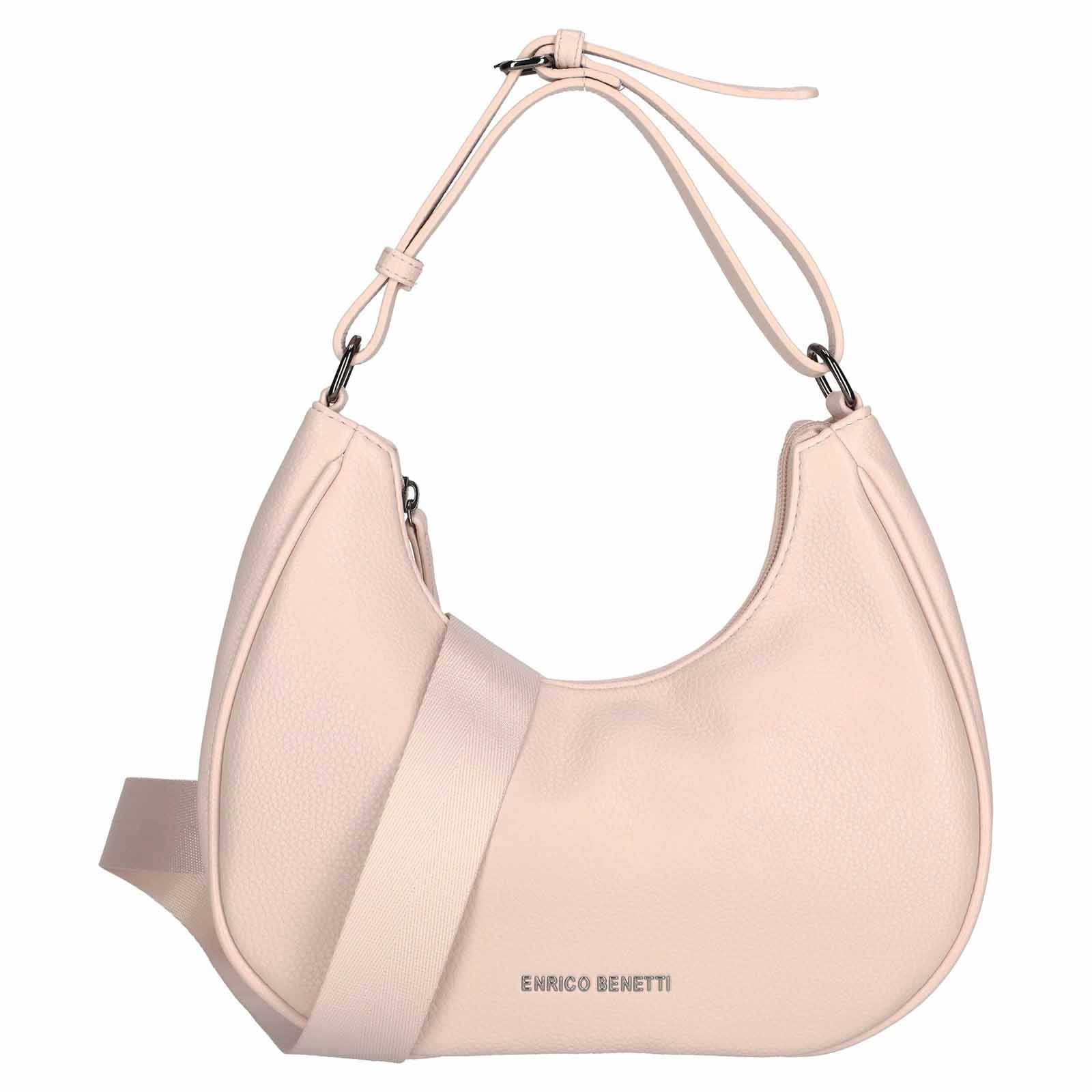 Menší elegantní dámská kabelka Enrico Benetti Punta - růžová