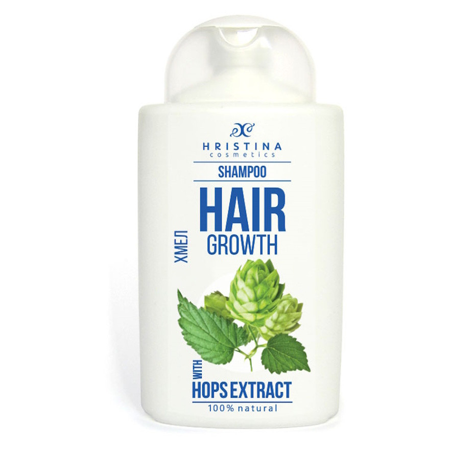 HRISTINA Přírodní šampon chmel pro zdravé a silné vlasy 200 ml