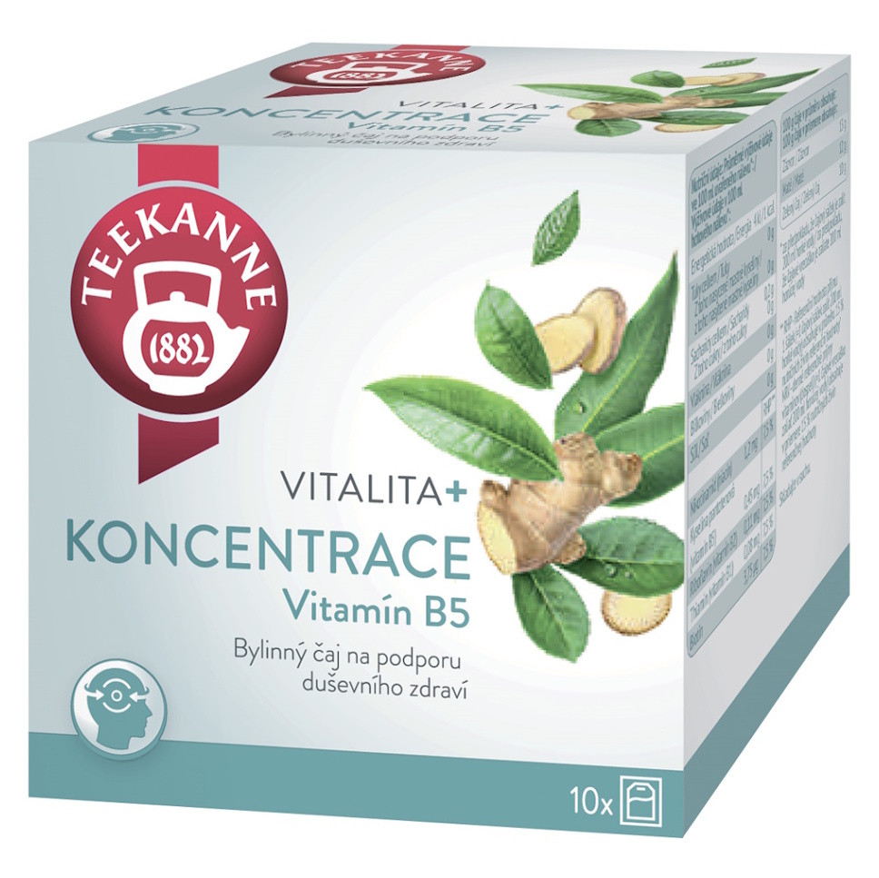 TEEKANNE Čaj italita a koncentrace s vitaminem B5 10 sáčků