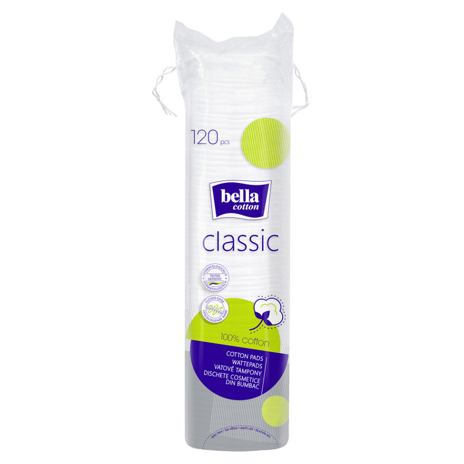 BELLA Cotton Classic Odličovací tampóny 120 kusů