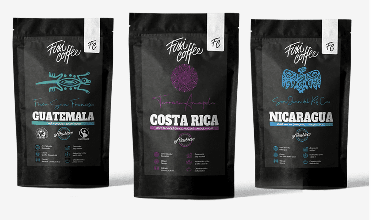 Degustační sada kávy STŘEDNÍ AMERIKA 3x100 g