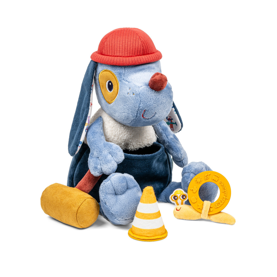 Lilliputiens - textilní hračka s aktivitami - údržbář pejsek Jules