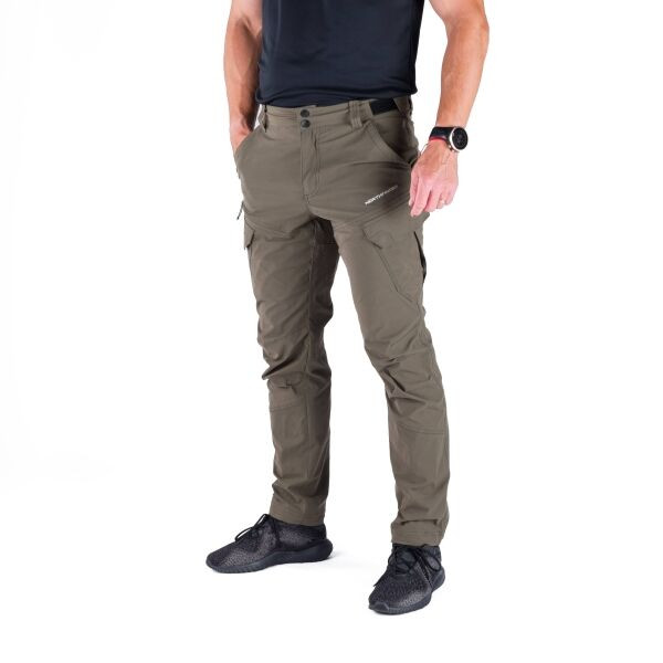 Northfinder BASTIAN Pánské trekingové cargo kalhoty, khaki, velikost