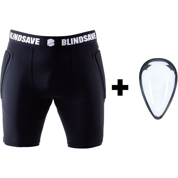 BLINDSAVE GOALIE SHORTS + CUP Kraťasy se suspenzorem, černá, velikost