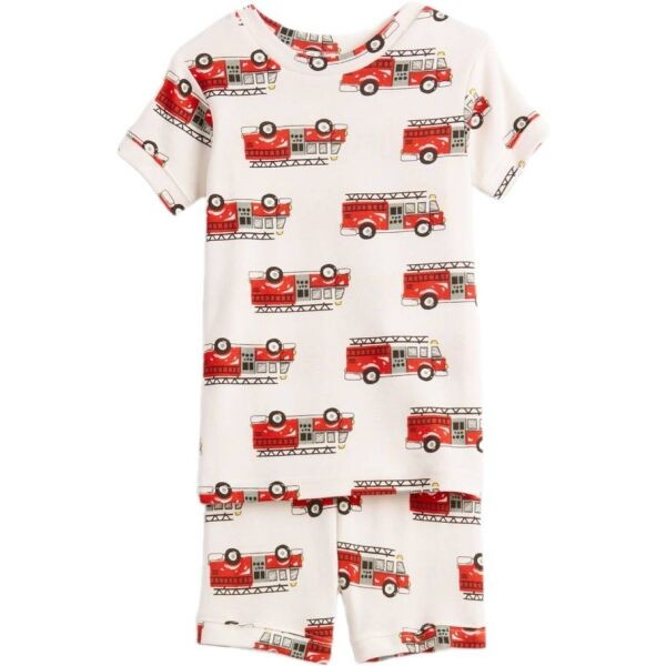 GAP FIRETRUCK Chlapecké pyžamo, bílá, velikost