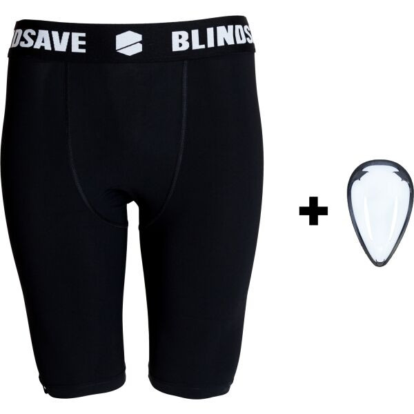 BLINDSAVE COMPRESSION SHORTS + CUP Kraťasy se suspenzorem, černá, velikost