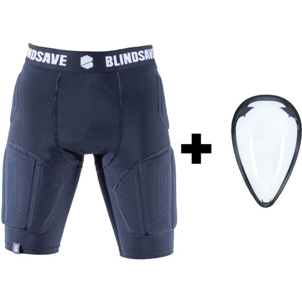 BLINDSAVE PROTECTION SHORTS PRO + CUP Kraťasy se suspenzorem, černá, velikost