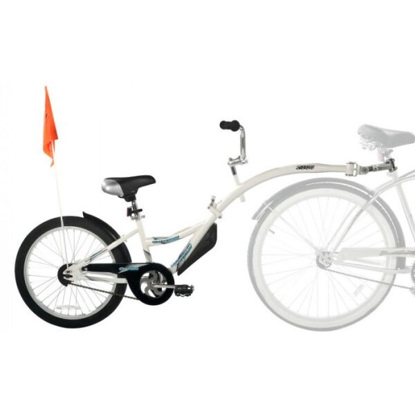 WEERIDE CO-PILOT Dětské přípojné kolo, bílá, velikost