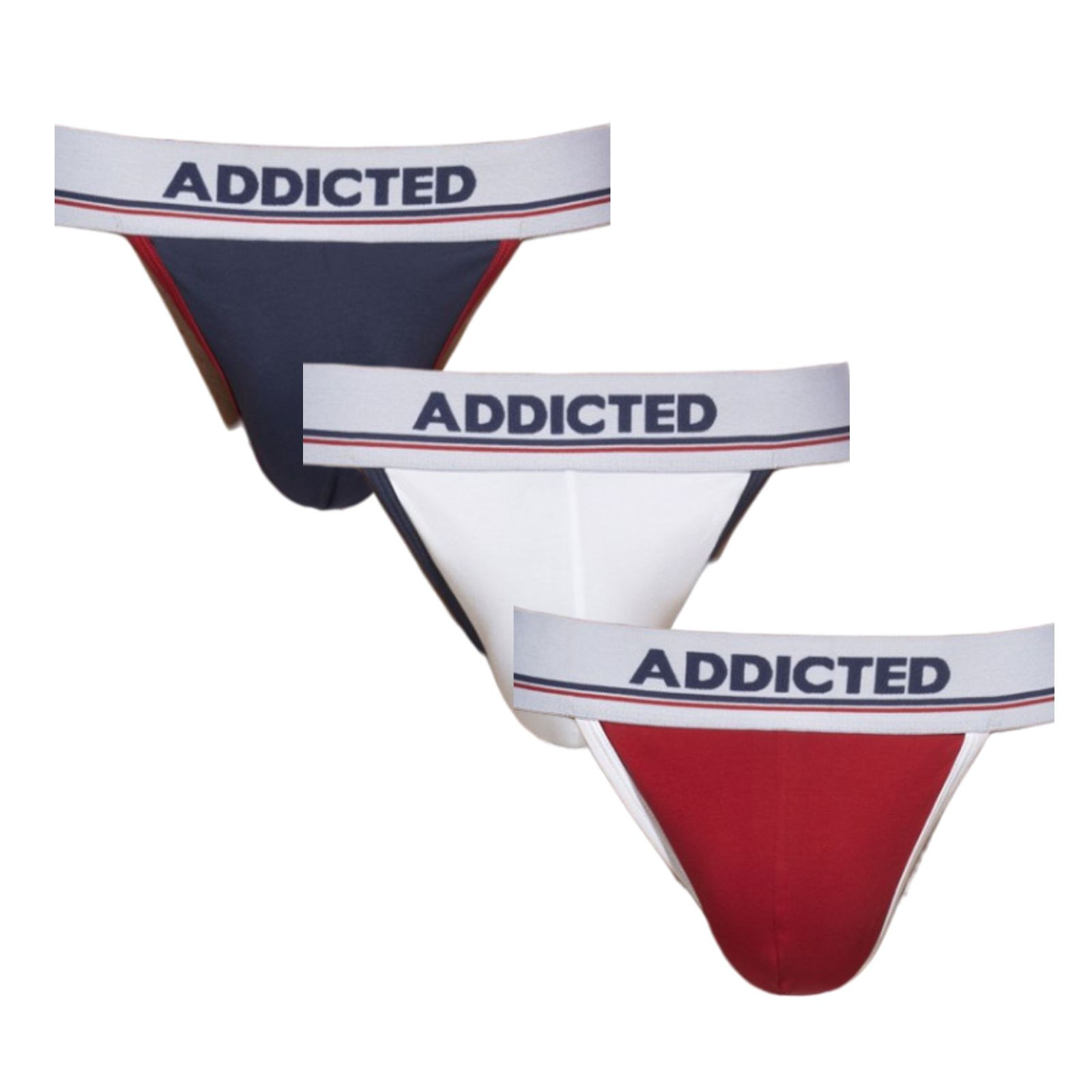 3PACK pánské tanga Addicted vícebarevné (AD1011P-3COL) M