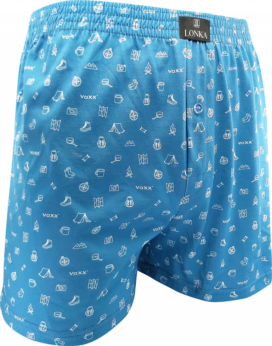 Pánské trenky Lonka modré (Karlos-kemping) XL, trenýrky