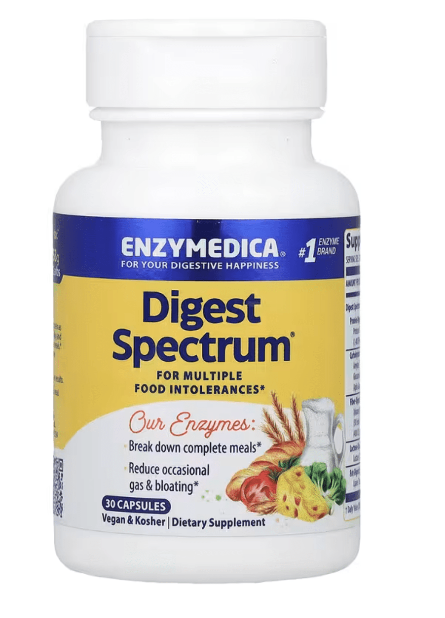 Enzymedica Digest Spectrum, Trávící enzymy, 30 kapslí