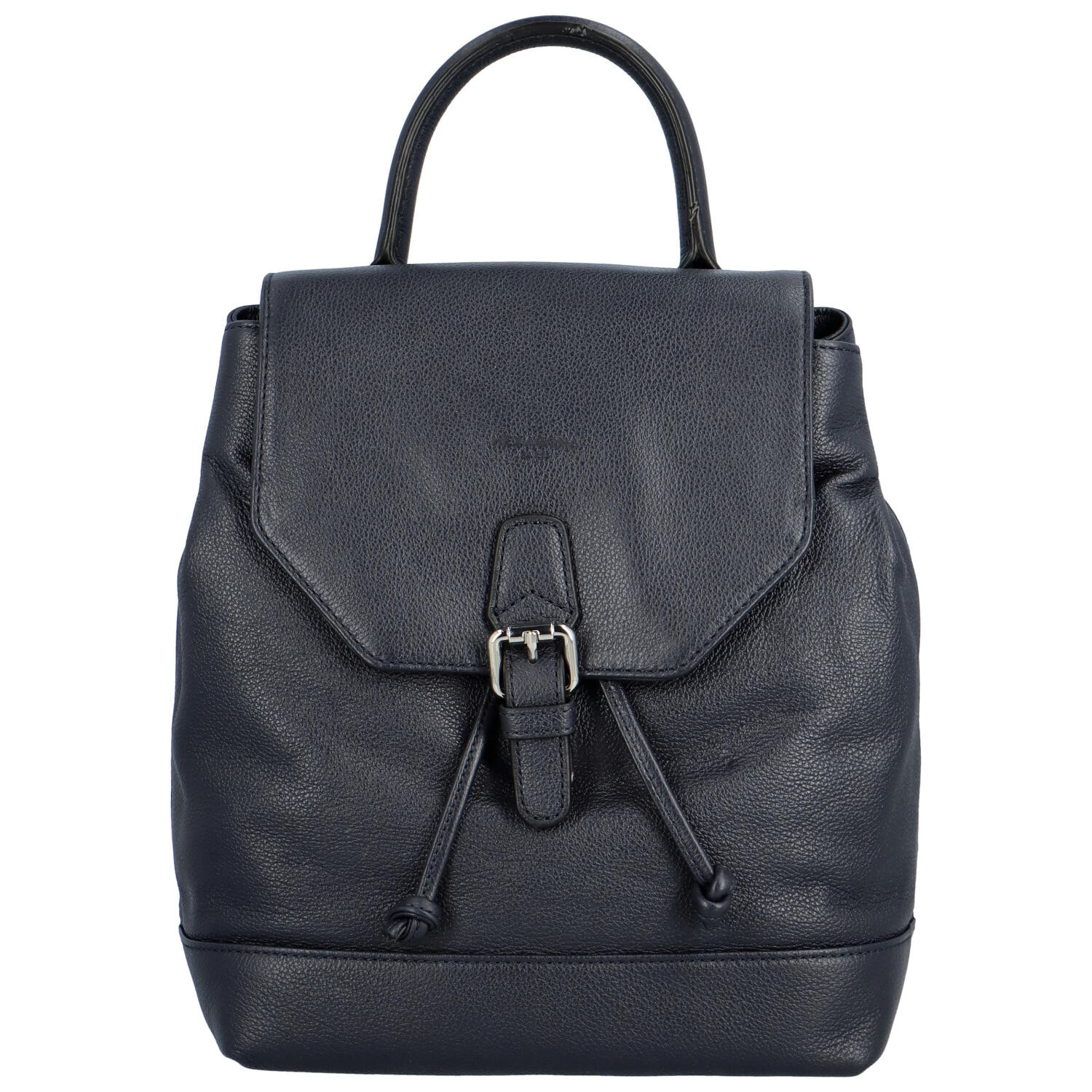 Luxusní kožený tmavě modrý městský batoh - Hexagona Zoltar modrá