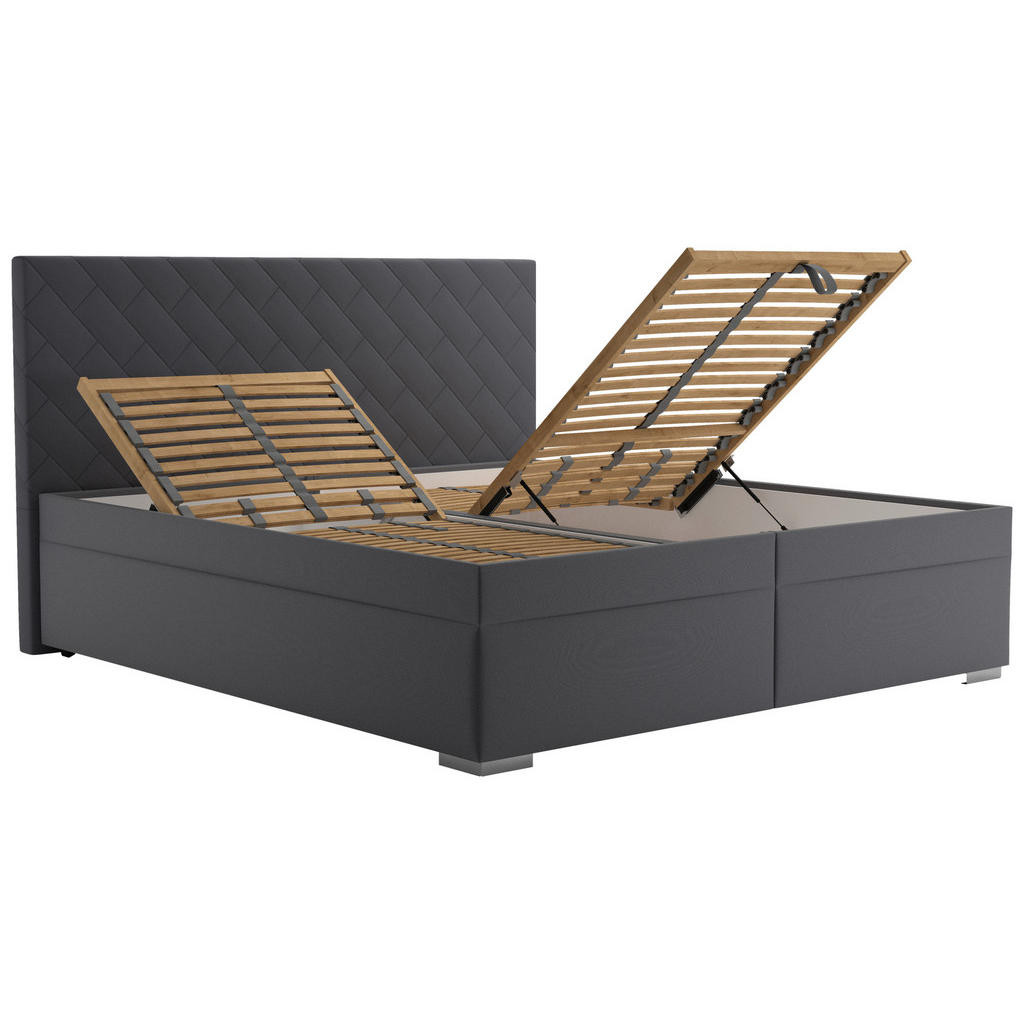 Blanar ČALOUNĚNÁ POSTEL, dřevo, textil, antracitová