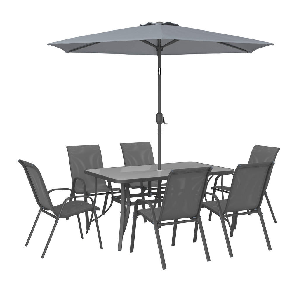 Ambia Garden ZAHRADNÍ SADA 8dílné, kov, sklo, textil