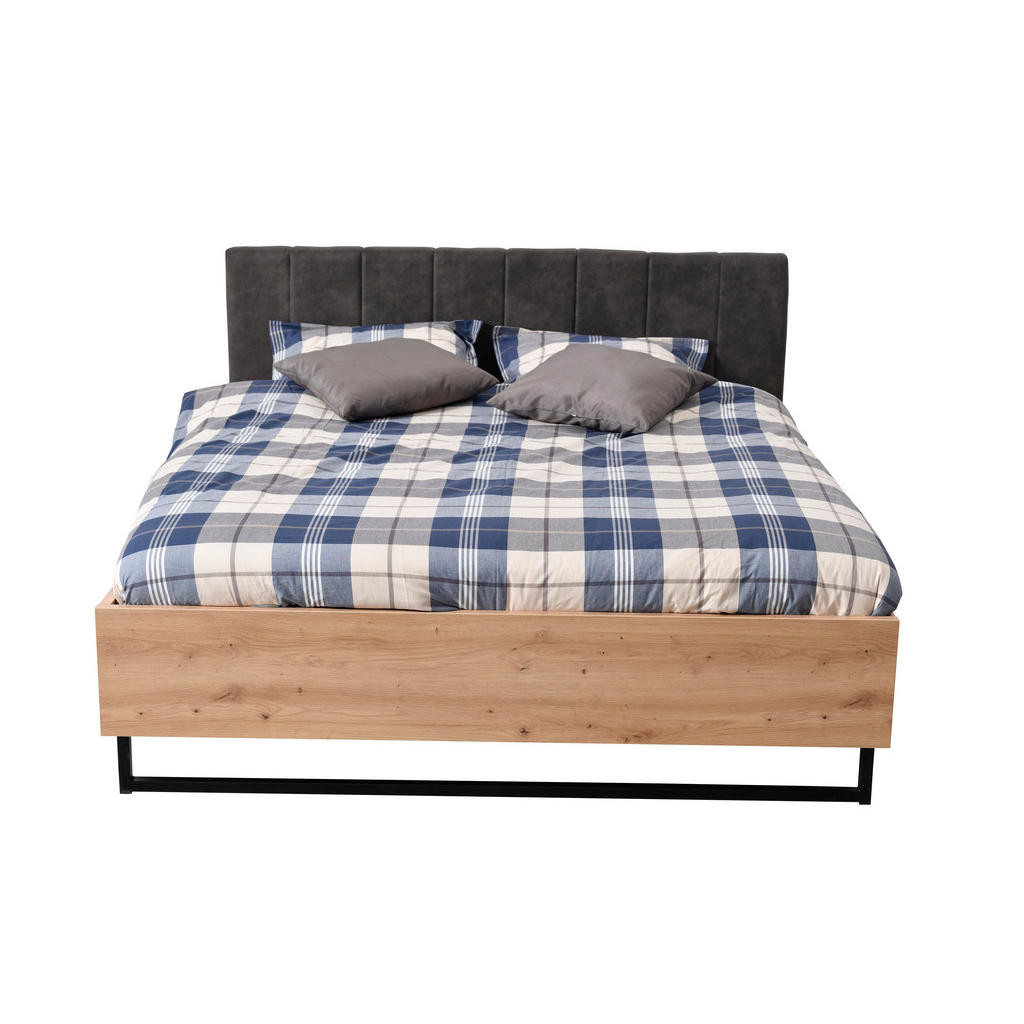 Xora POSTEL, kov, textil, kompozitní dřevo, dub artisan