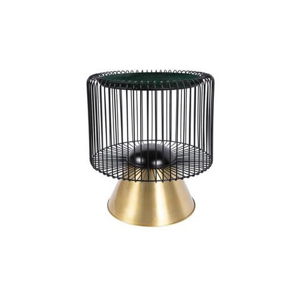 XXXL ODKLÁDACÍ STOLEK, zelená, černá, barvy zlata