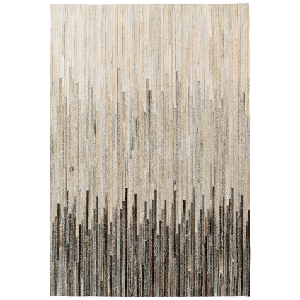 XXXL KOŽENÝ KOBEREC, 120/170 cm, krémová, černá