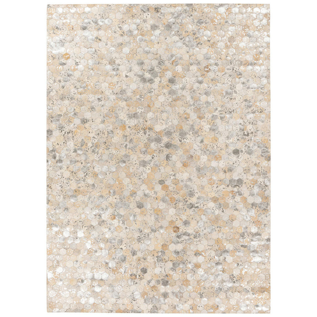 XXXL KOŽENÝ KOBEREC, 120/170 cm, barvy stříbra