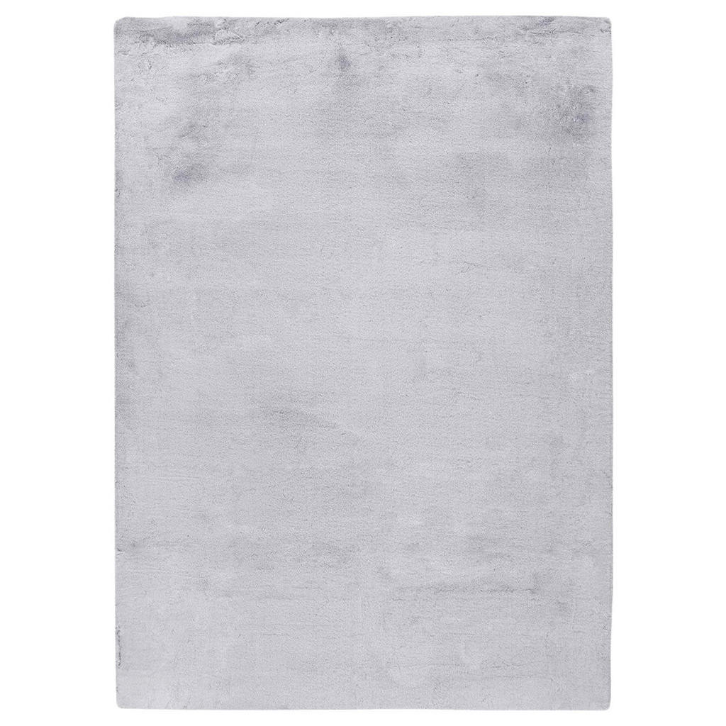 XXXL KOBEREC S VYSOKÝM VLASEM, 160/230 cm, šedá, bílá