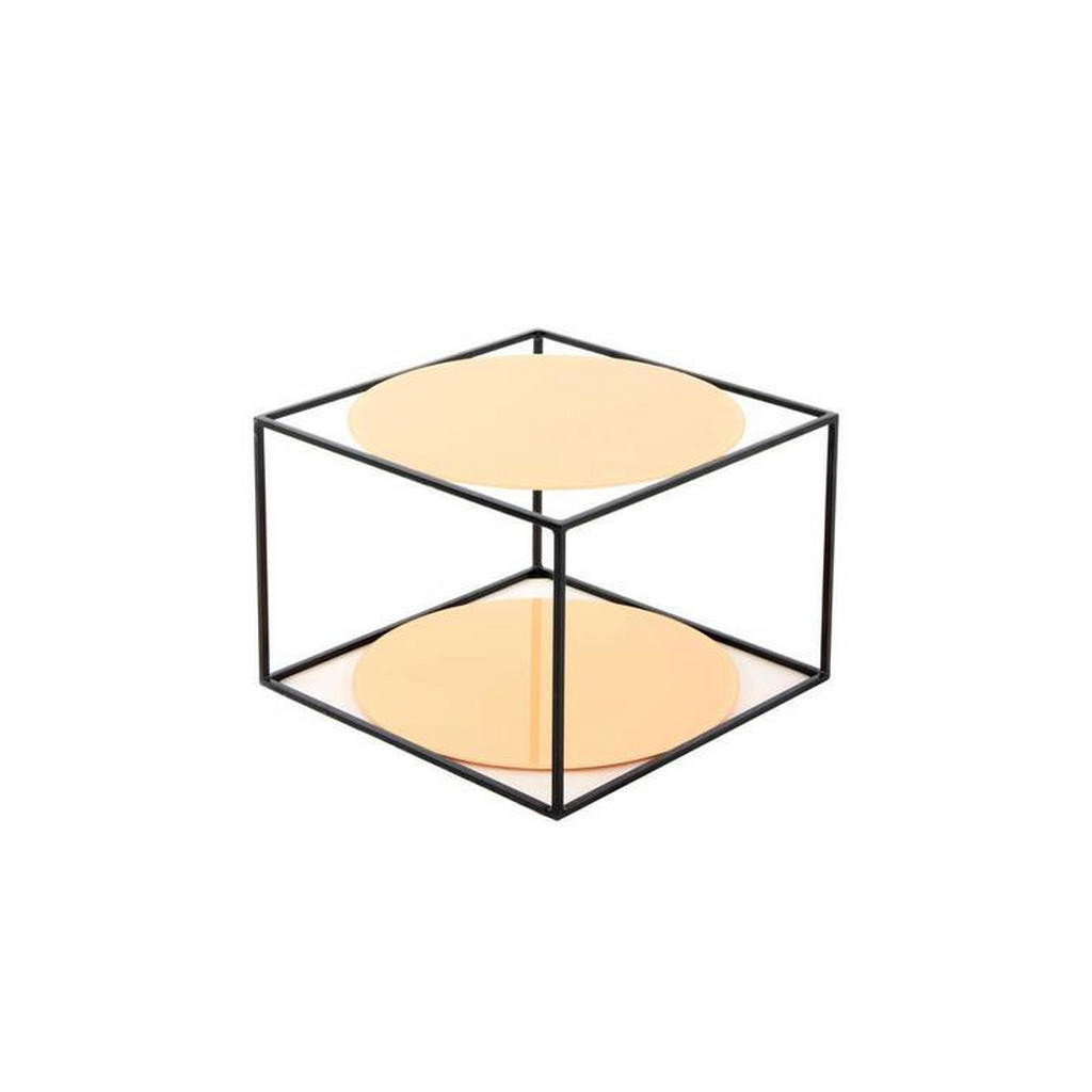 XXXL ODKLÁDACÍ STOLEK, oranžová, černá