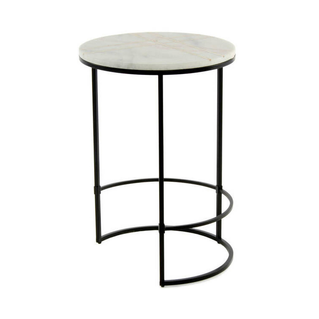 XXXL ODKLÁDACÍ STOLEK, černá, bílá